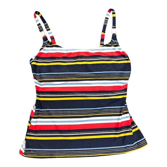 CAPTIVA Striped Tankini Top​ - Picture 1 of 8